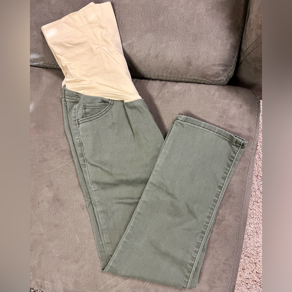 Maternity crop denim jeans size 6
